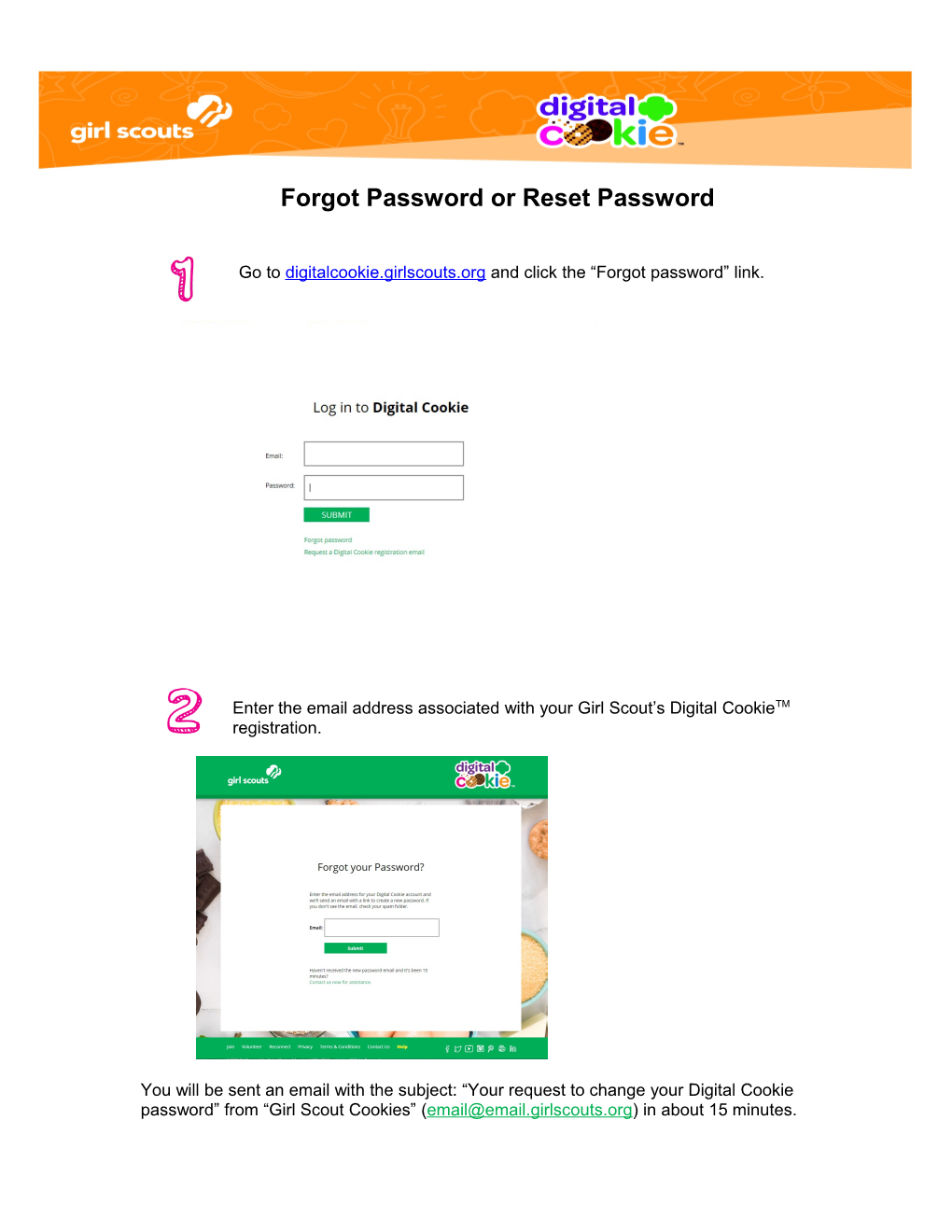 Forgot Password Or Reset Password