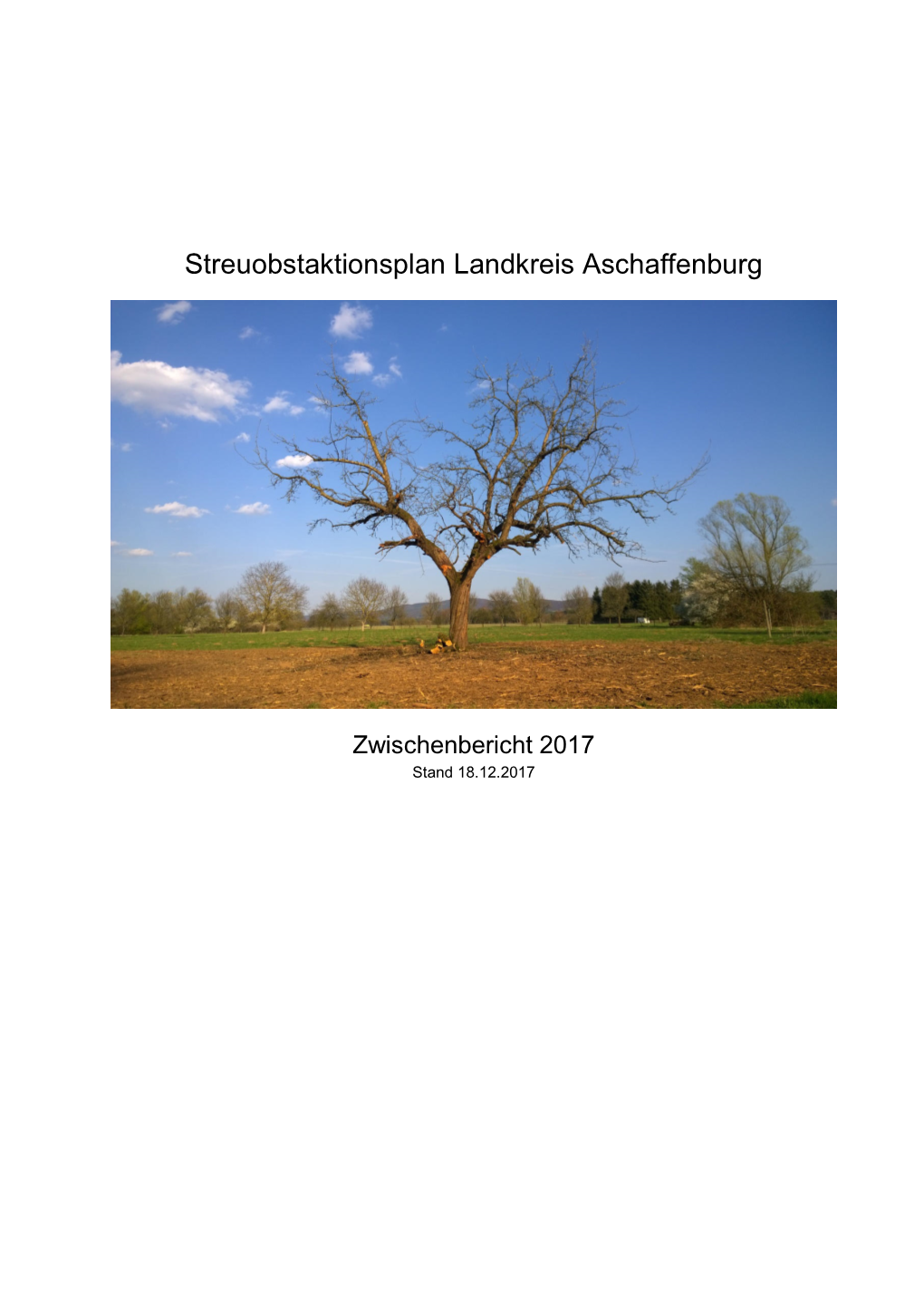 Streuobstaktionsplan Landkreis Aschaffenburg