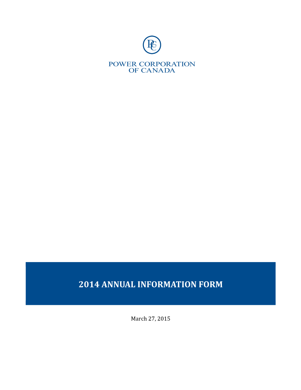 2014 Annual Information Form