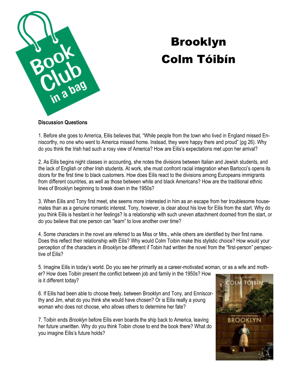 Brooklyn Colm Tóibín