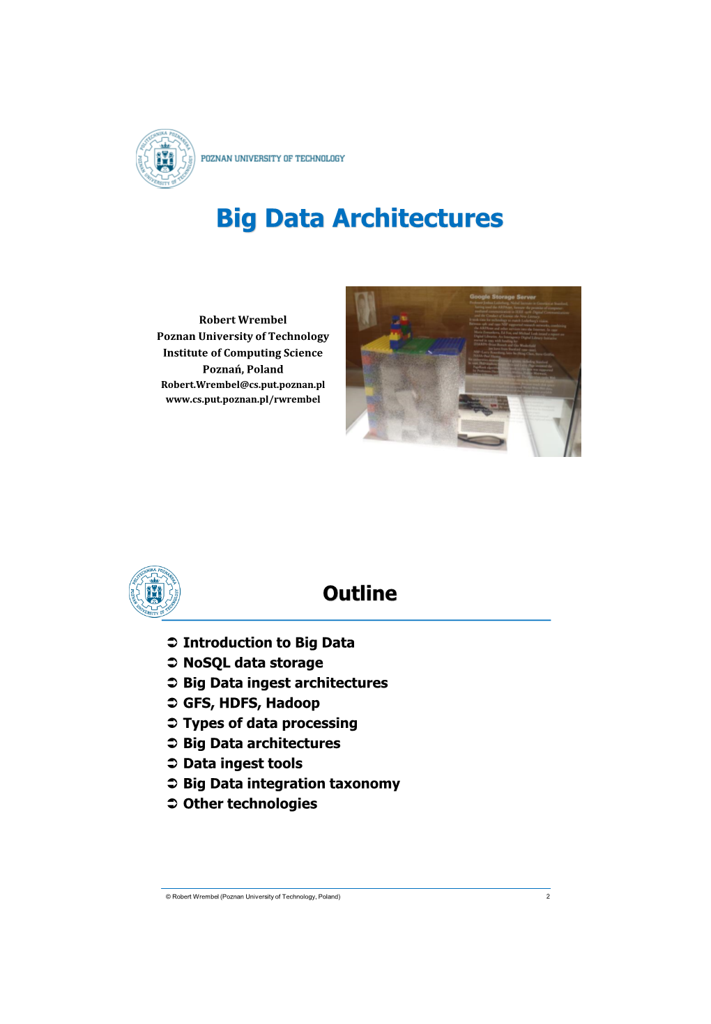 Big Data Architectures