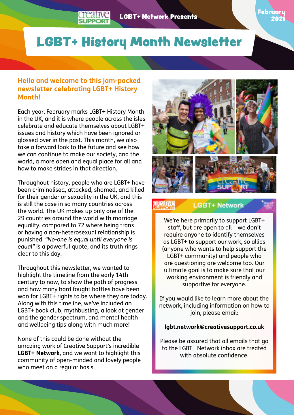 LGBT+ History Month Newsletter