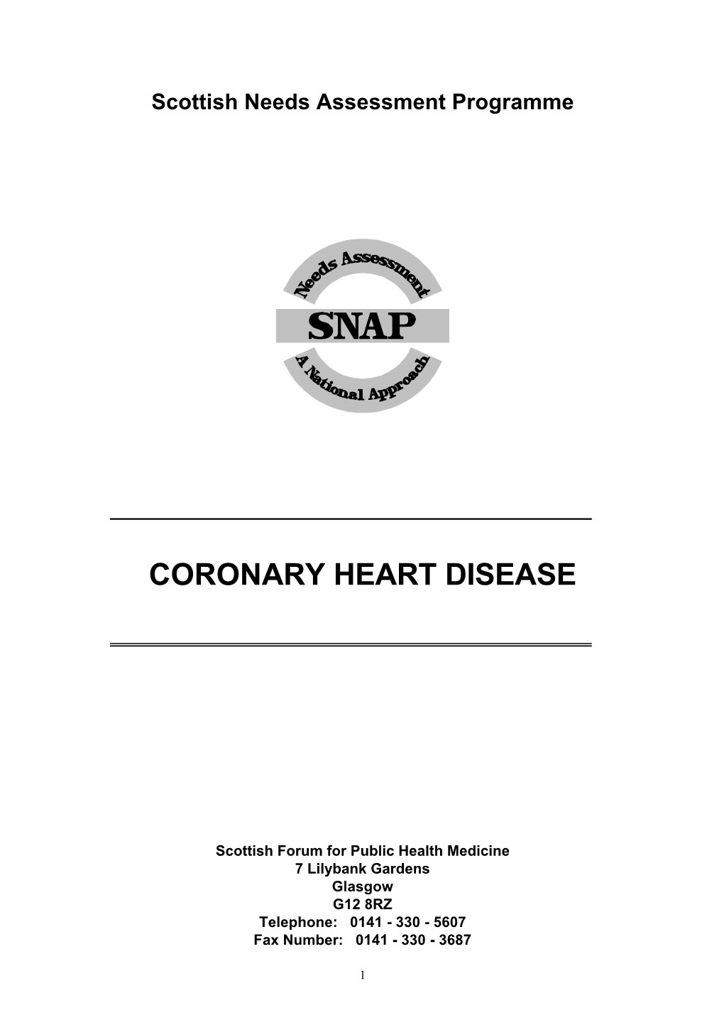 Coronary Heart Disease