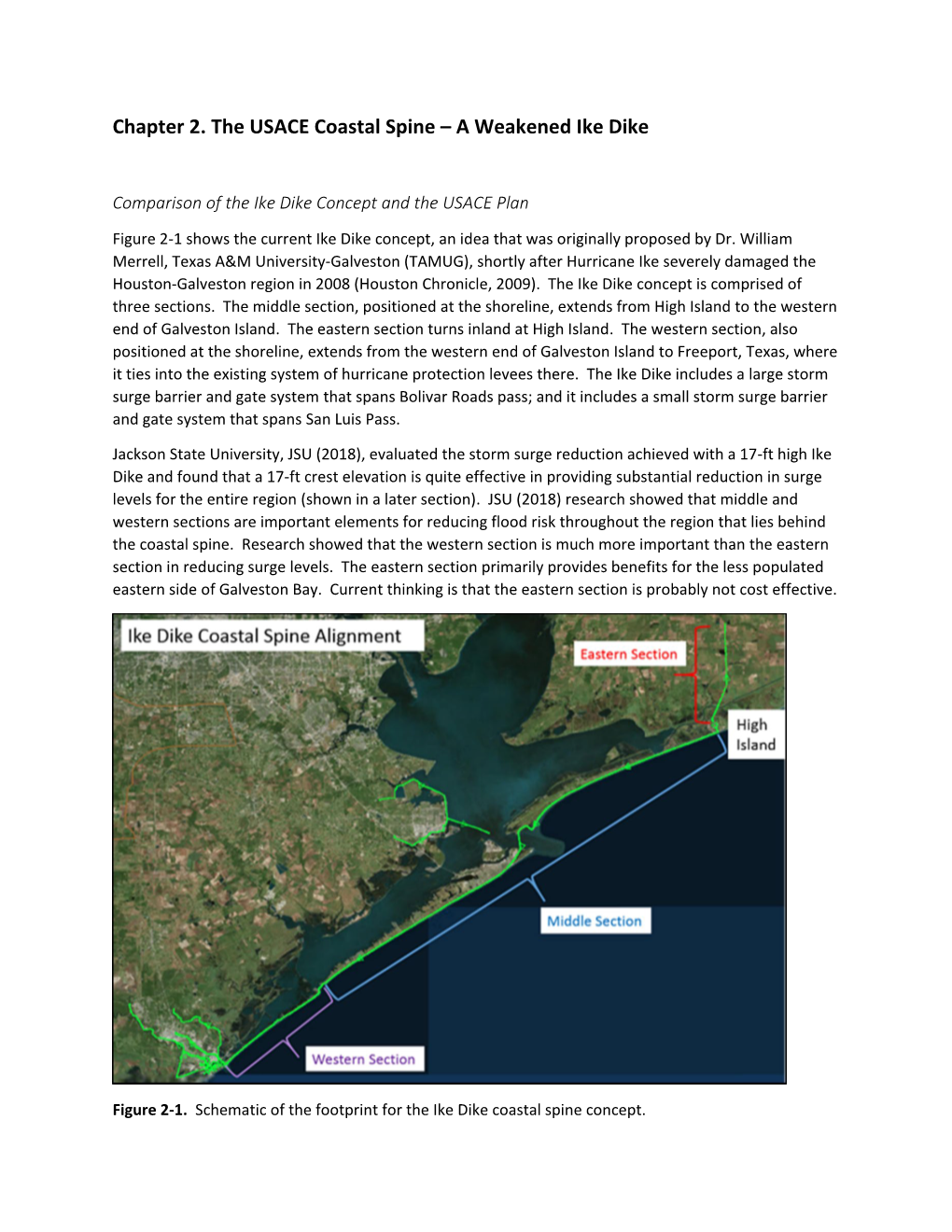 Chapter 2. the USACE Coastal Spine – a Weakened Ike Dike