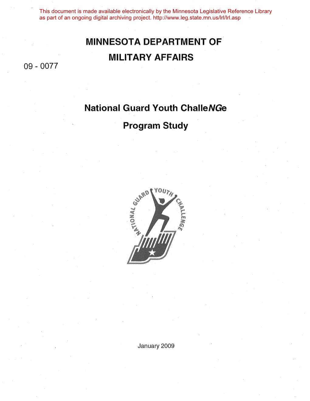 MINNESOTA DEPARTMENT of MILITARY AFFAIRS National Guard