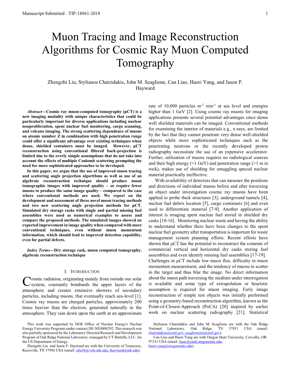 Muon Tracing and Image Reconstruction Algorithms for Cosmic Ray Muon Computed Tomography