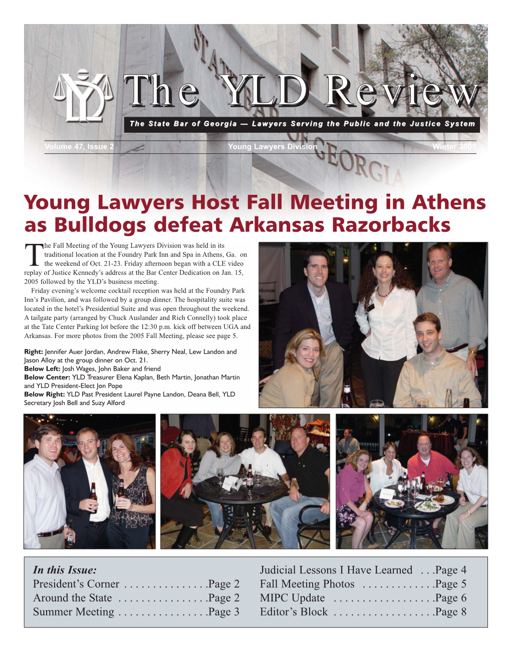 Winter 2005 YLD Newsletter.Qxp 11/18/2005 10:42 AM Page 1