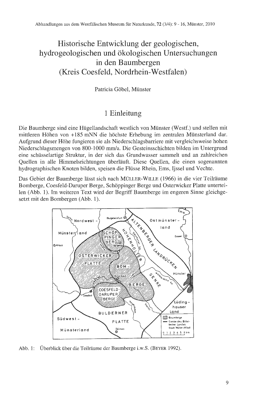 Abhandlungen Aus Dem Westfälischen Museum Für Naturkunde, 72 (3/4): 9 - 16, Münster, 2010