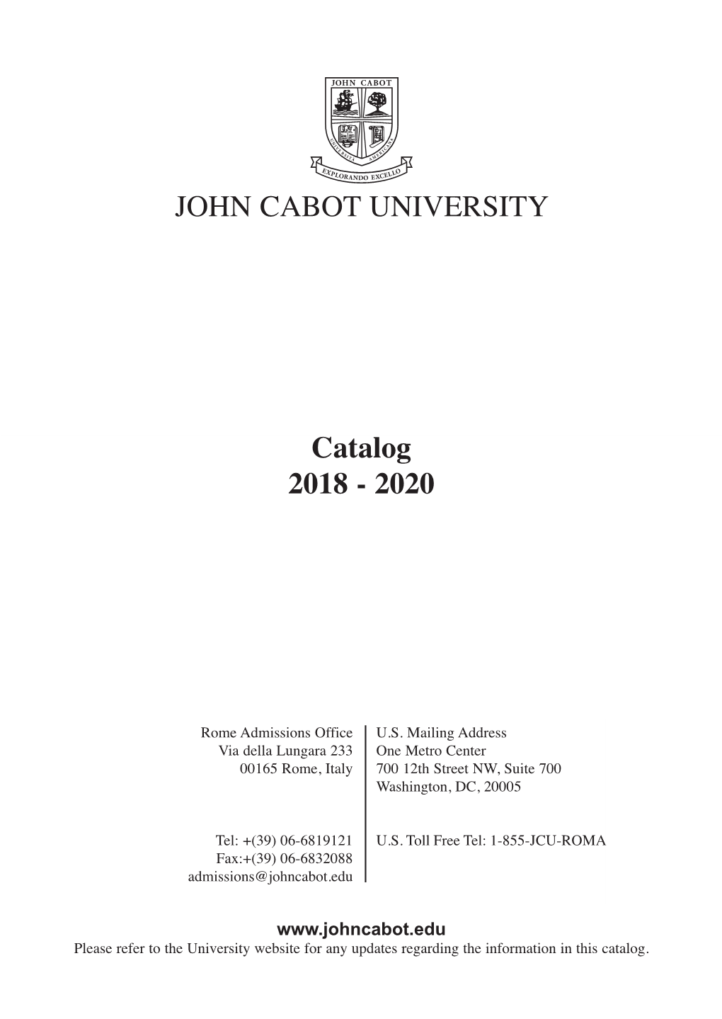 Catalog 2018 - 2020