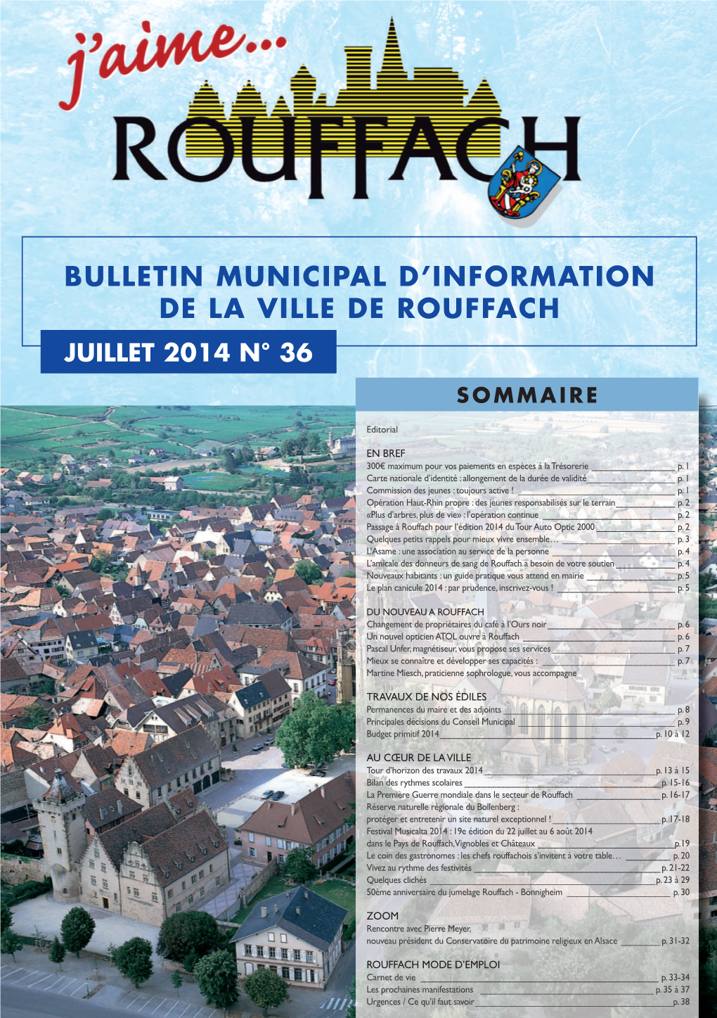 Bulletin Municipal D'information De La Ville De Rouffach