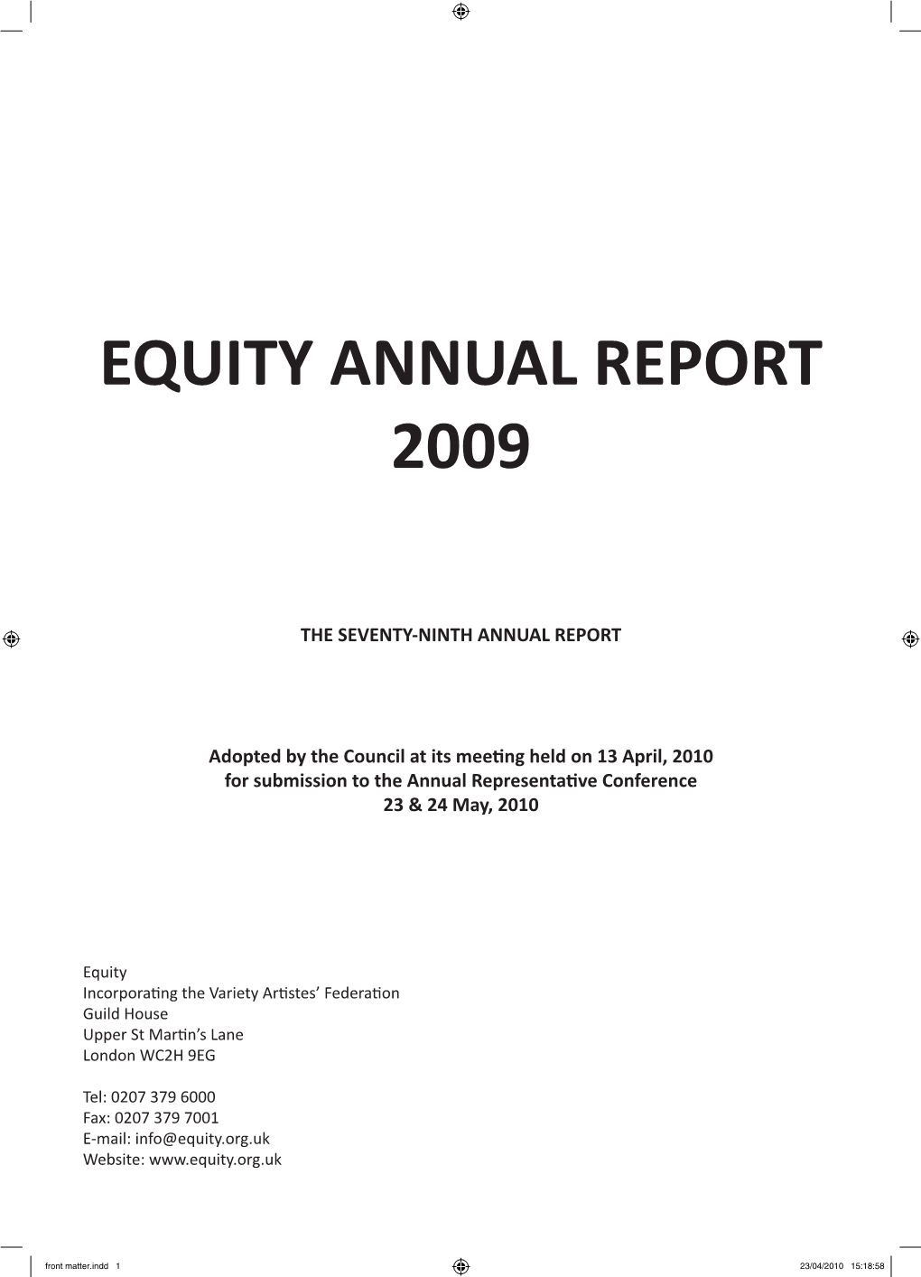 Annual Report 2009