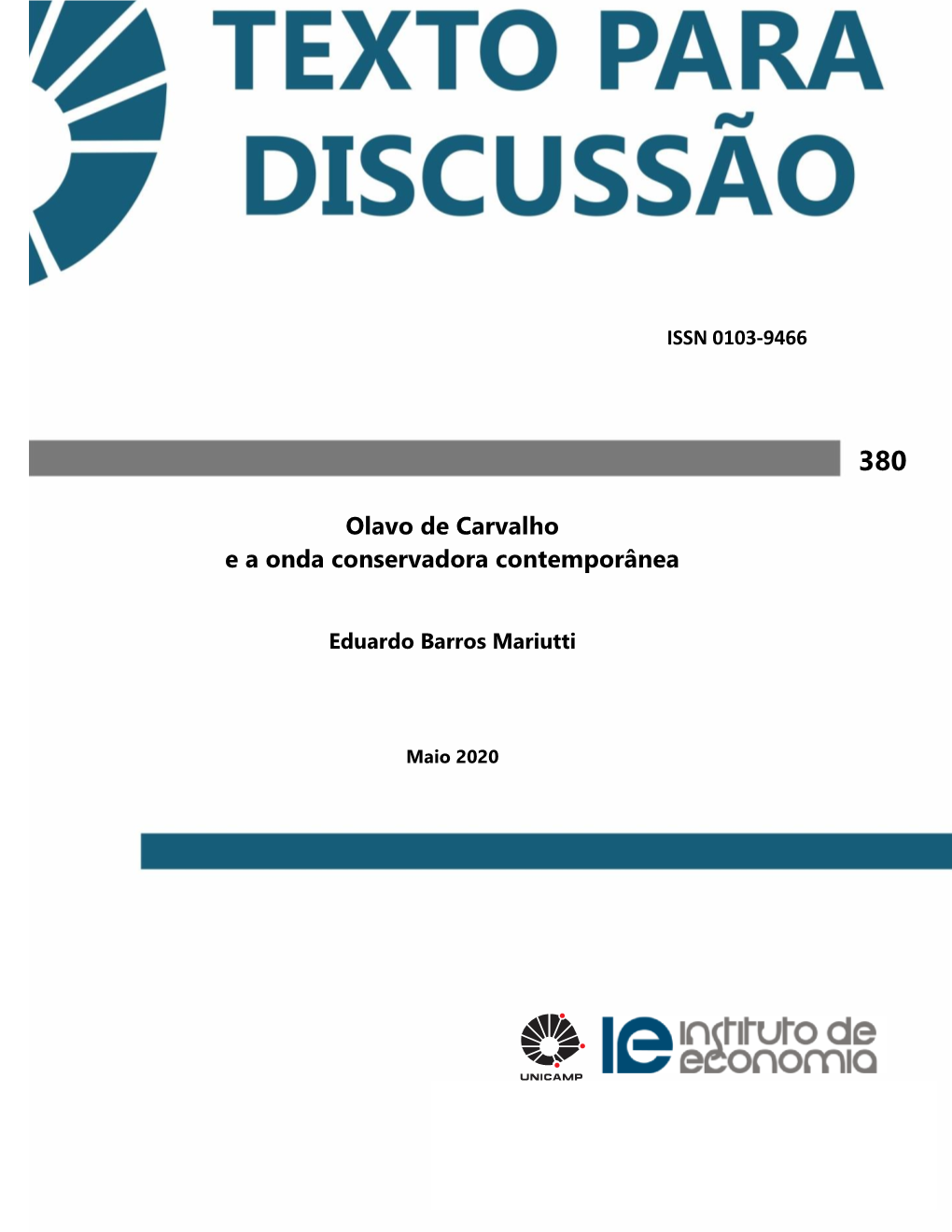 Olavo De Carvalho E a Onda Conservadora Contemporânea