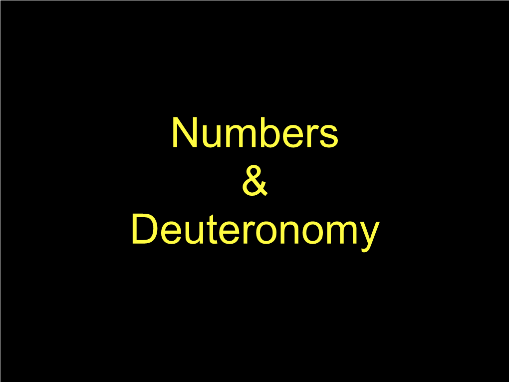 Numbers-Dueteronomy-Lesson-I.Pdf