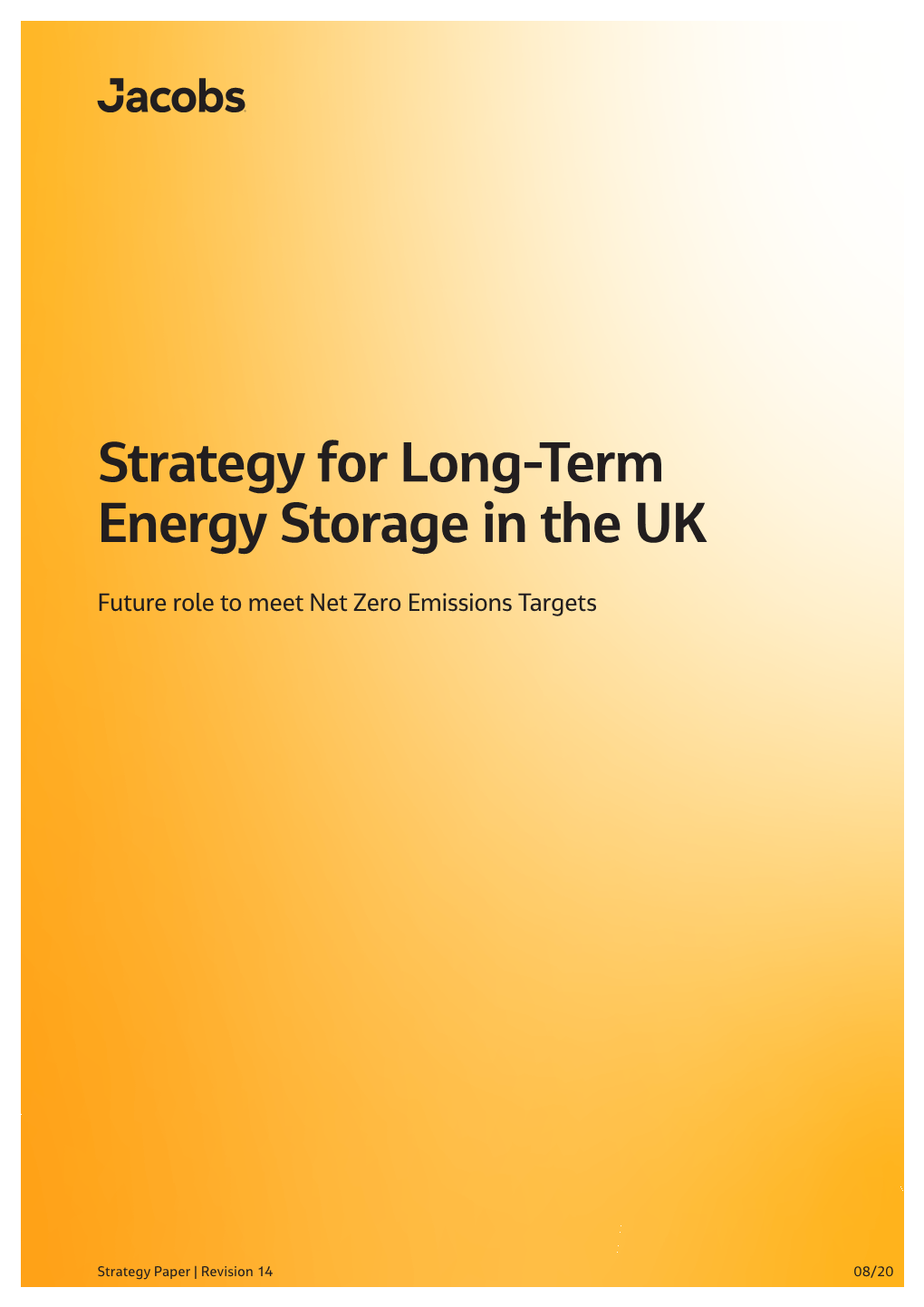 Strategy for Long-Term Energy Storage in the UK