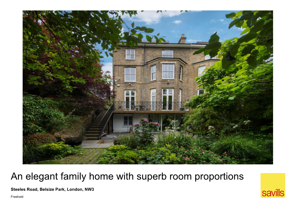 An Elegant Family Home with Superb Room Proportions and a 130 Ft Garden