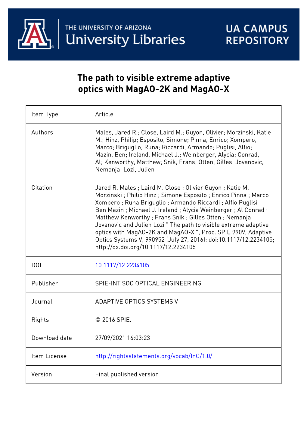 The Path to Visible Extreme Adaptive Optics with Magao-2K and Magao-X