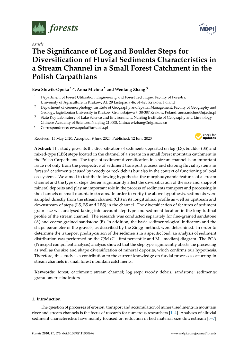 The Significance of Log and Boulder Steps for Diversification of Fluvial