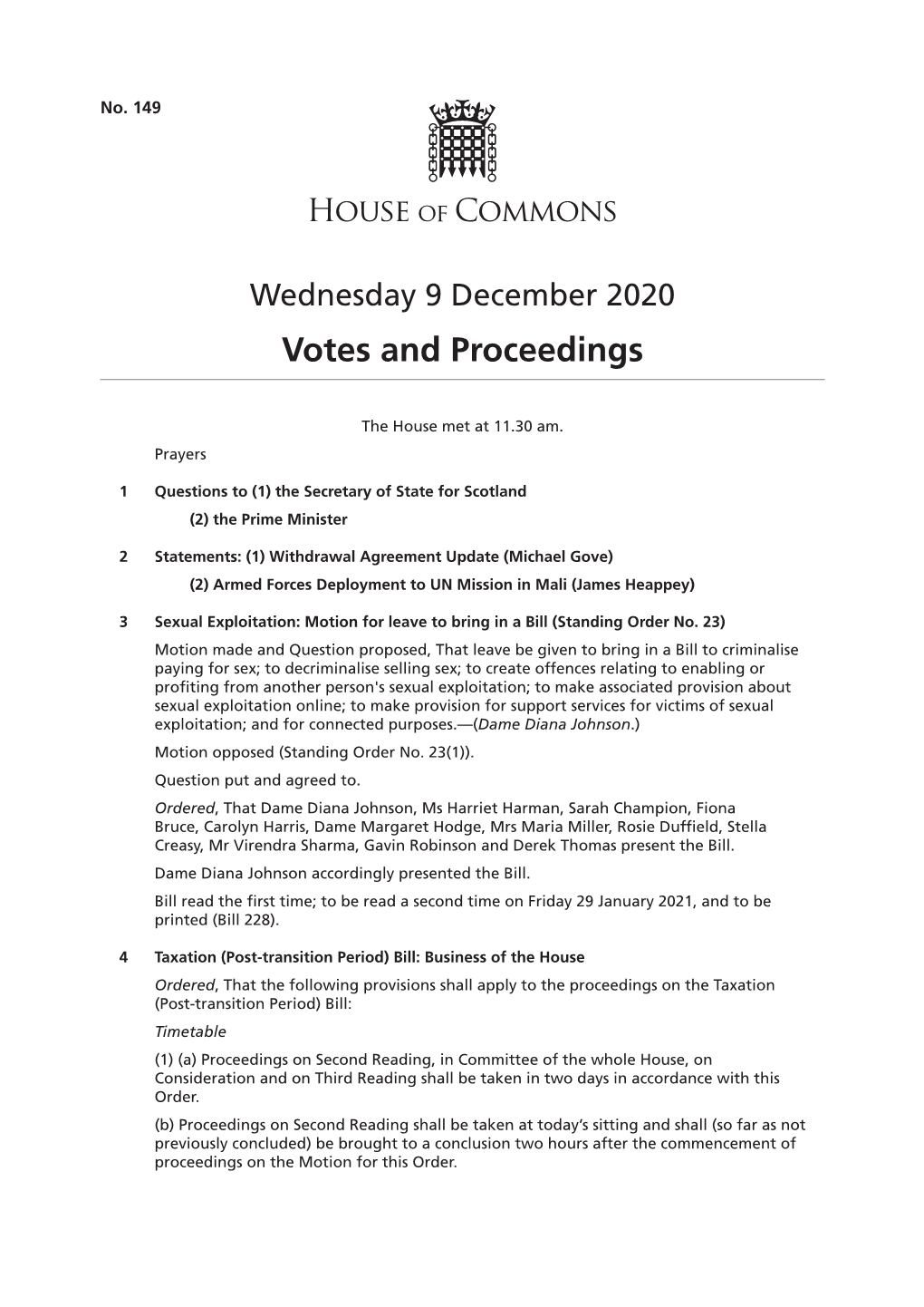 View Votes and Proceedings PDF File 0.03 MB