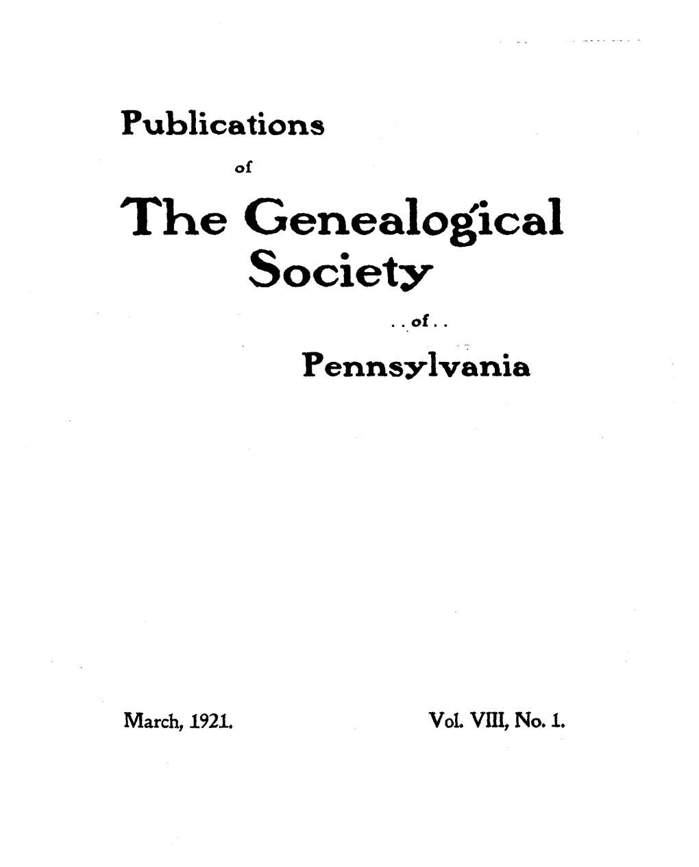 The Genealogical Society