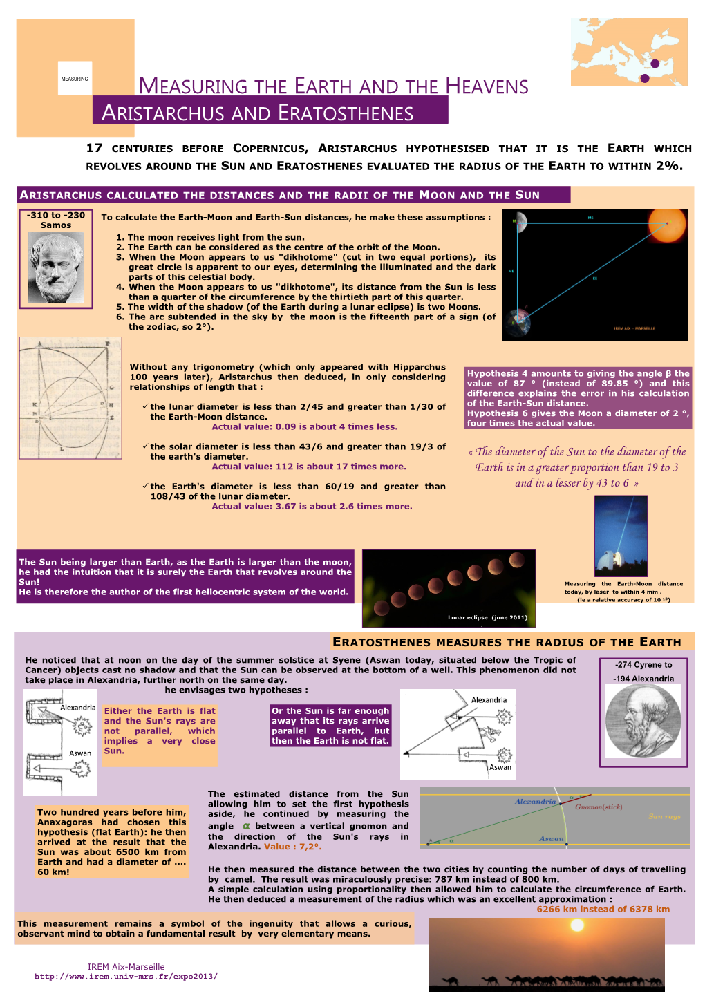 Aristarchus and Eratosthenes