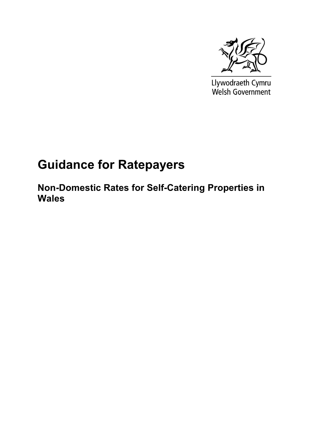 Guidance for Ratepayers
