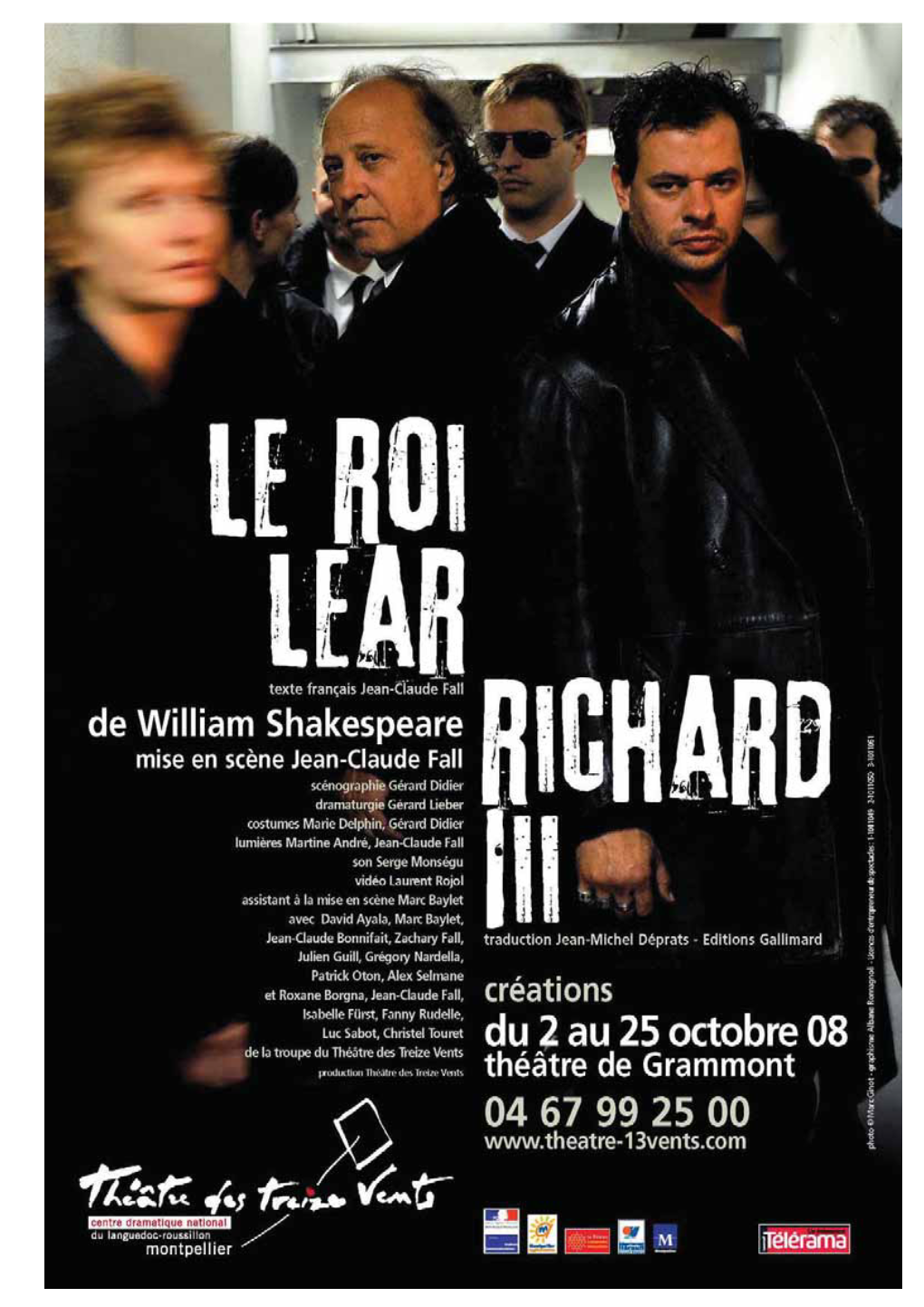 Le Roi Lear : Jeudi 6 Novembre À 19H