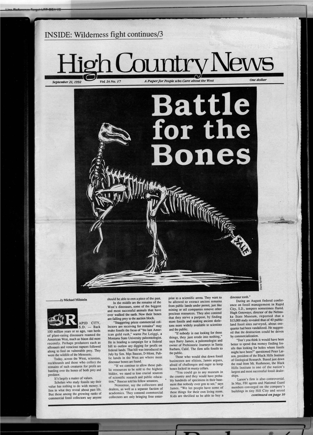 High Country News Vol. 24.17, Sept. 21, 1992