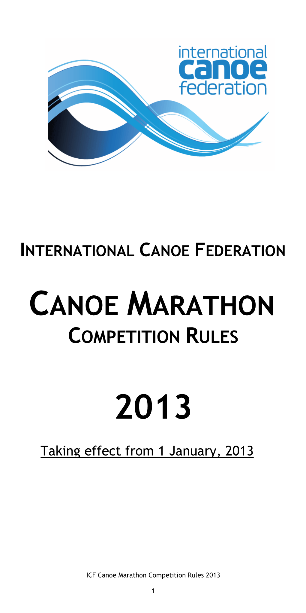 International Canoe Federation Canoe Marathon