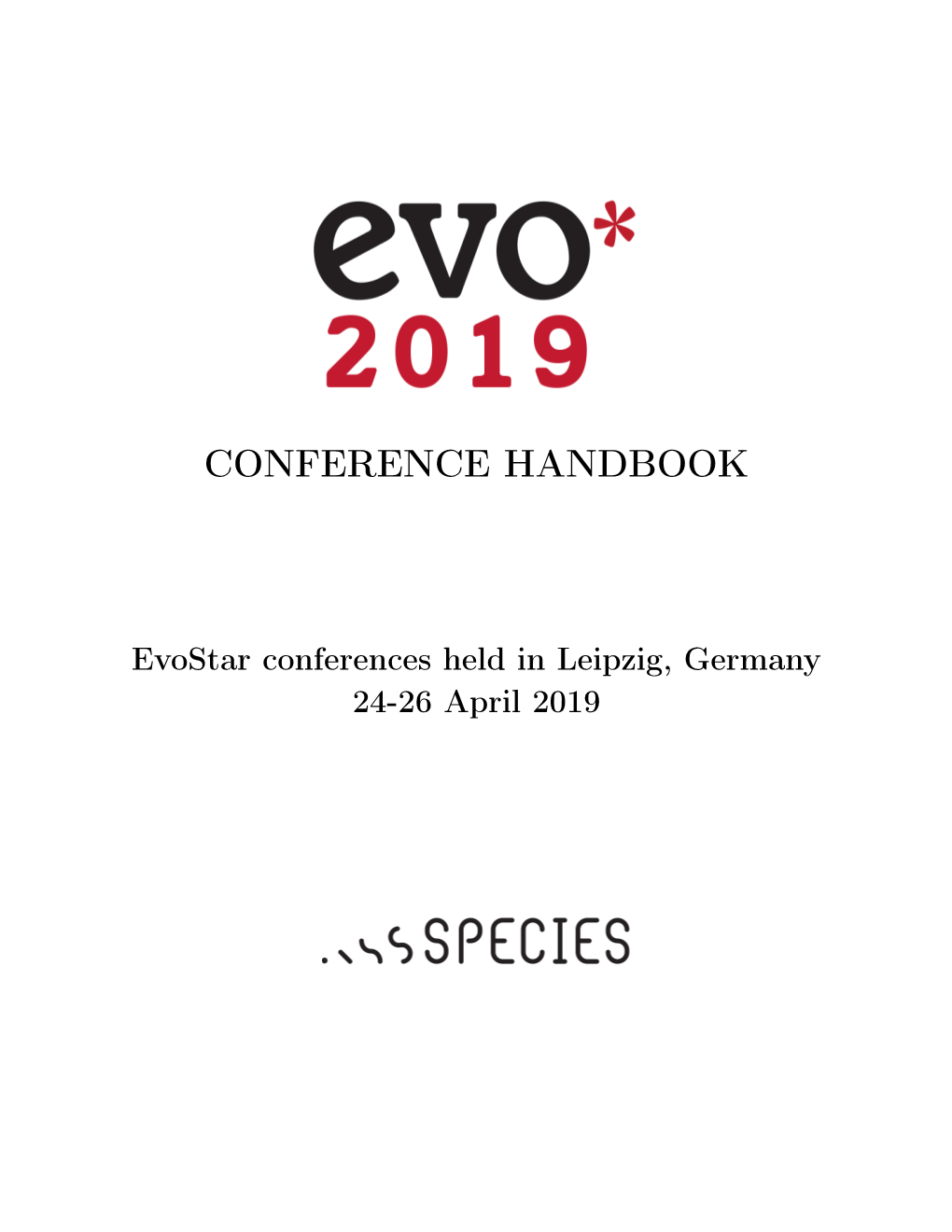 Download Evostar 2019 Conference Handbook