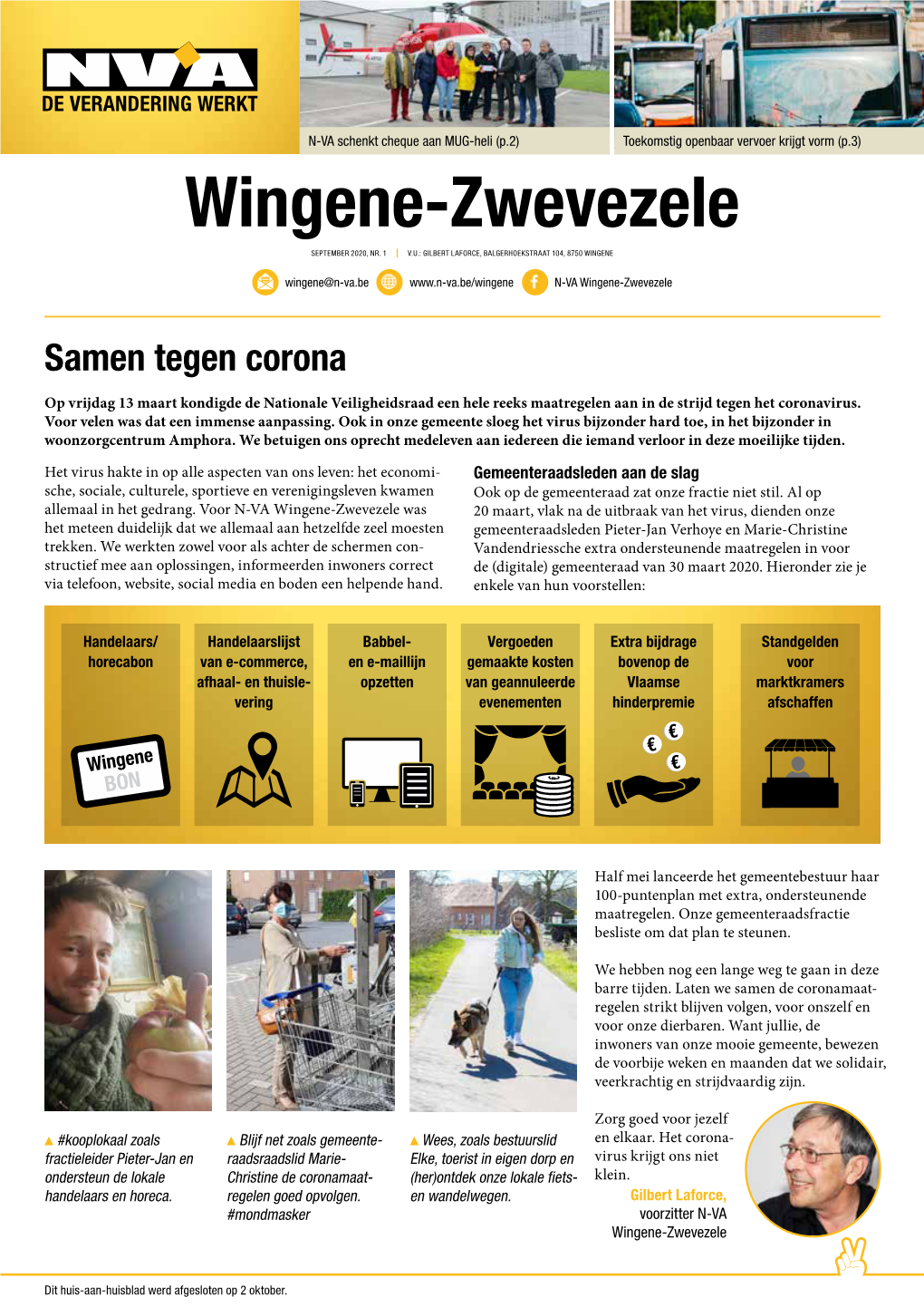 Wingene-Zwevezele SEPTEMBER 2020, NR