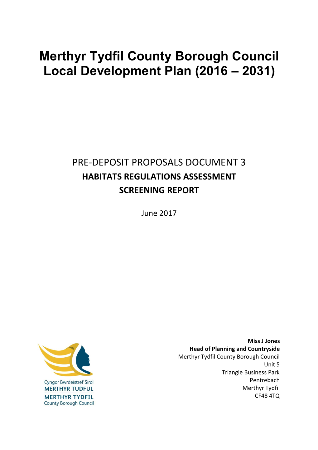 Preferred Strategy Habitats Regulations Assessment Screening