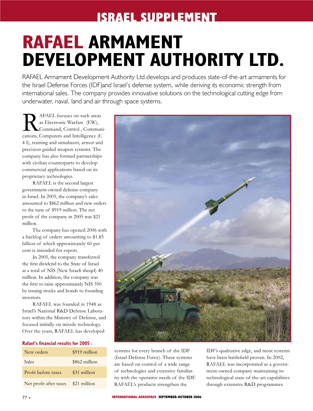 Rafael Armament Development Authority Ltd