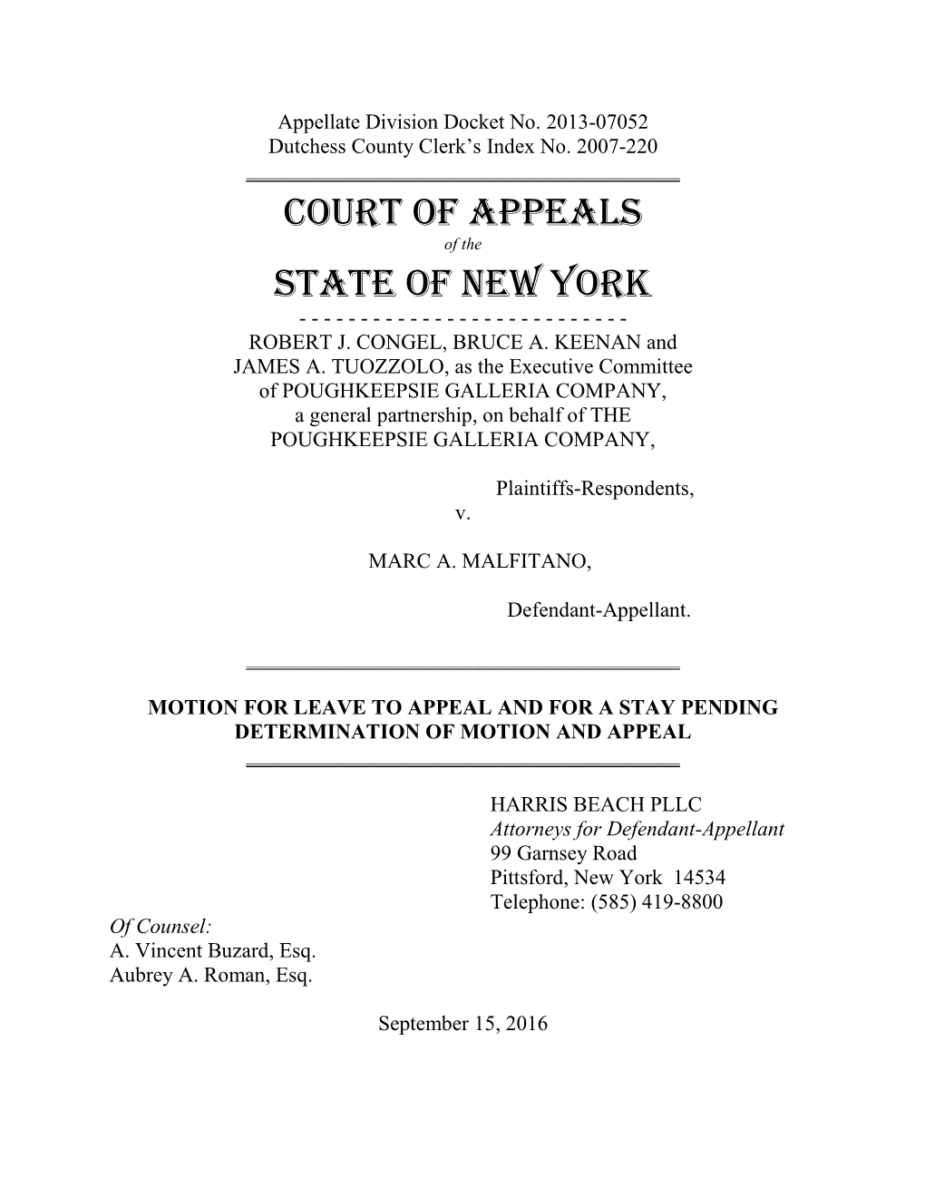 Here Is a Scarcity of Case Law Regarding This Statute That Addresses Partnership Dissolution