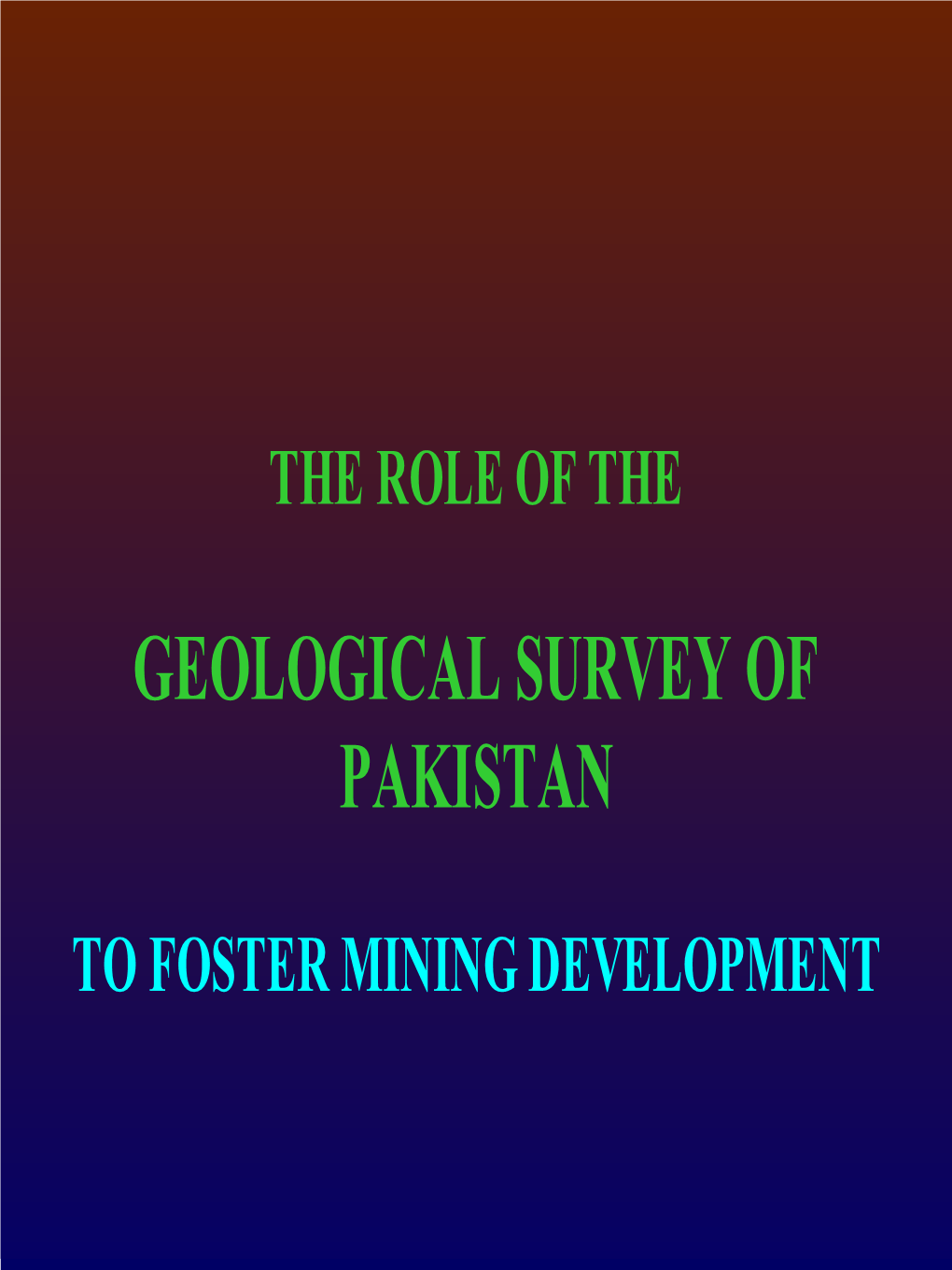 Geological Survey of Pakistan