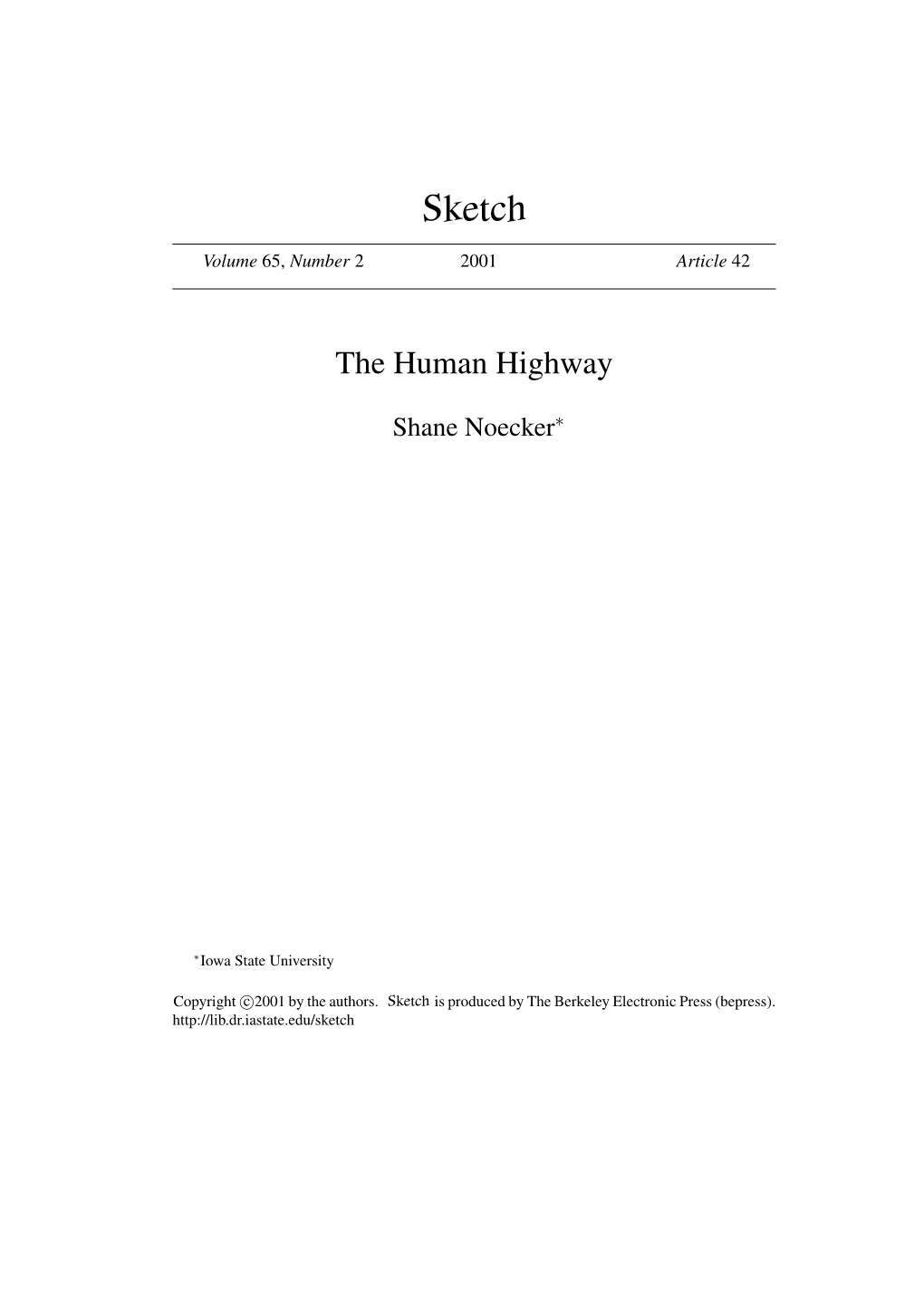 The Human Highway