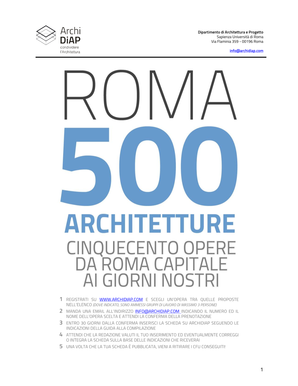 Roma 500 Architetture