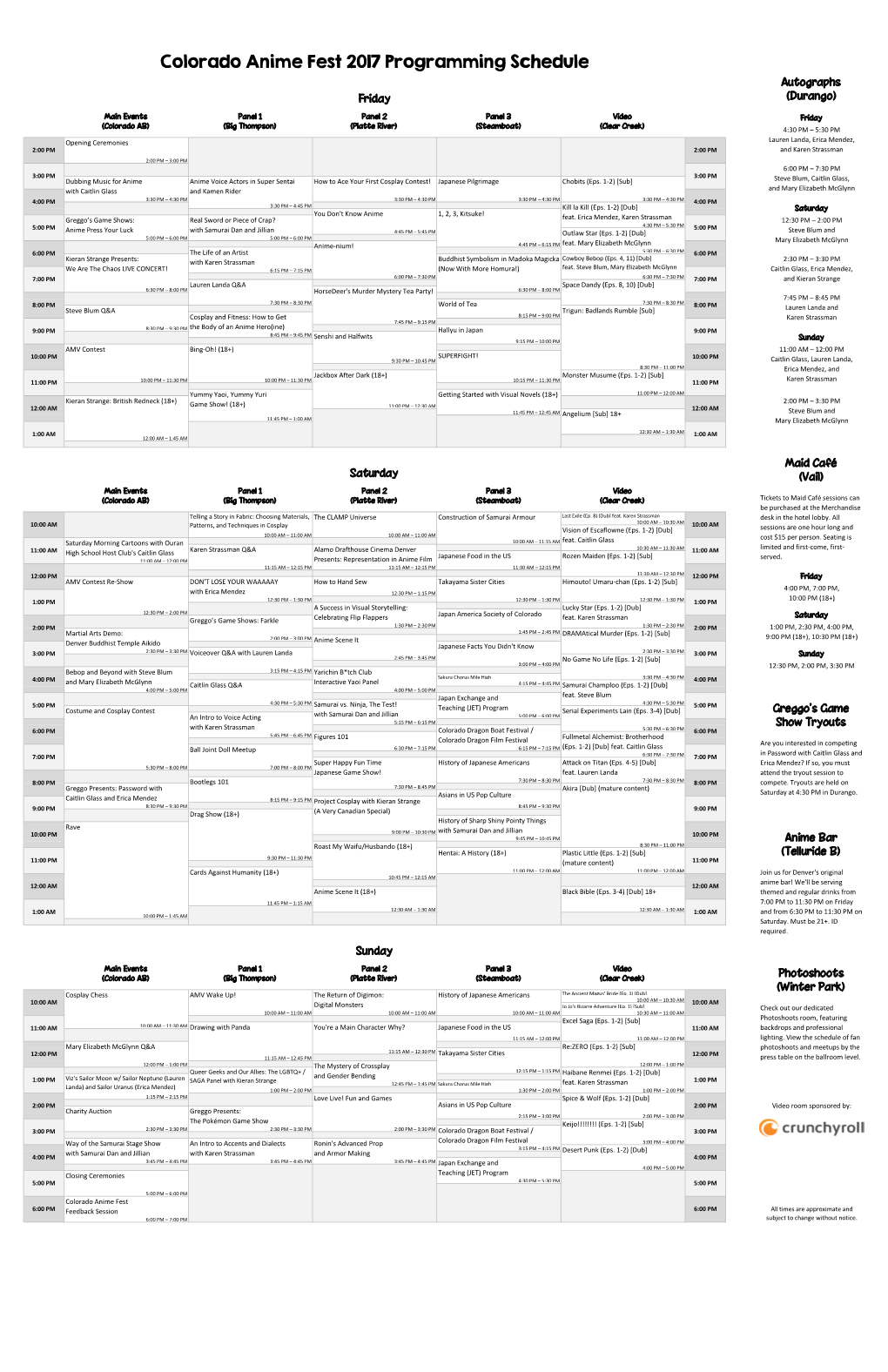 ️ Programming Schedule (PDF)