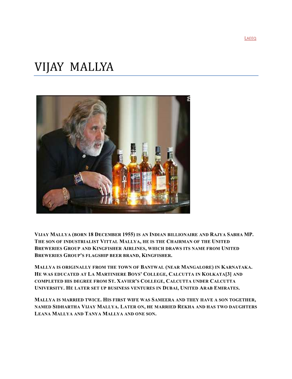 Vijay Mallya