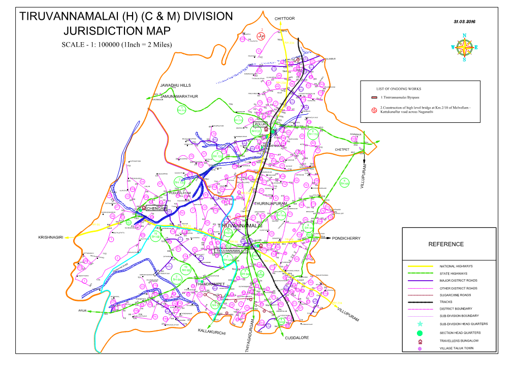 Jurisdiction Map Tiruvannamalai (H) (C & M