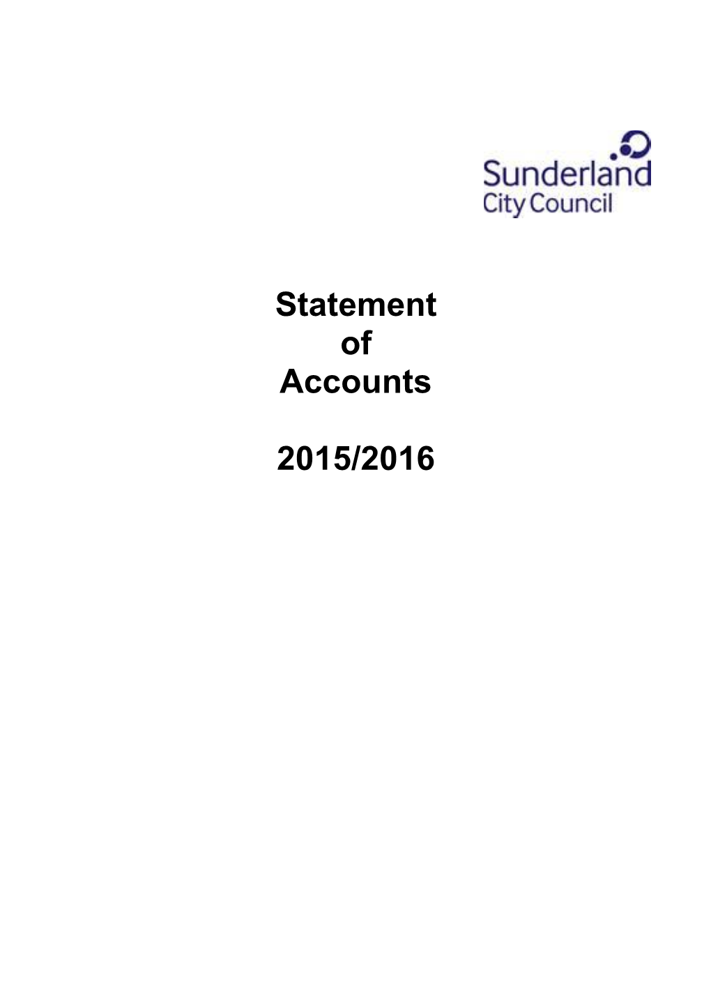 Statement of Accounts 2015/2016 (Subject to Audit) Certification by the Responsible Finance Officer