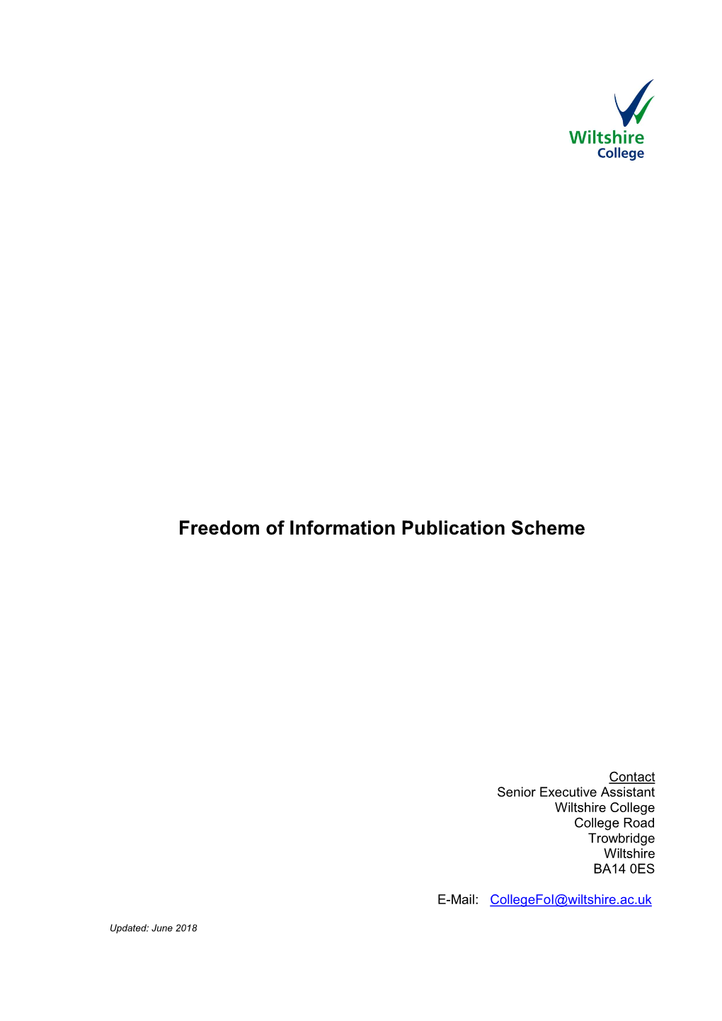 Freedom of Information Publication Scheme