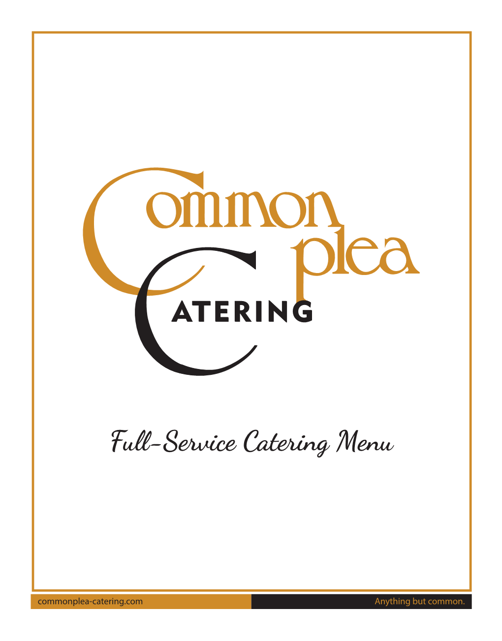 Full-Service Catering Menu