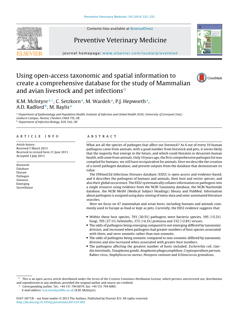 Using Open-Access Taxonomic and Spatial Information to Create A