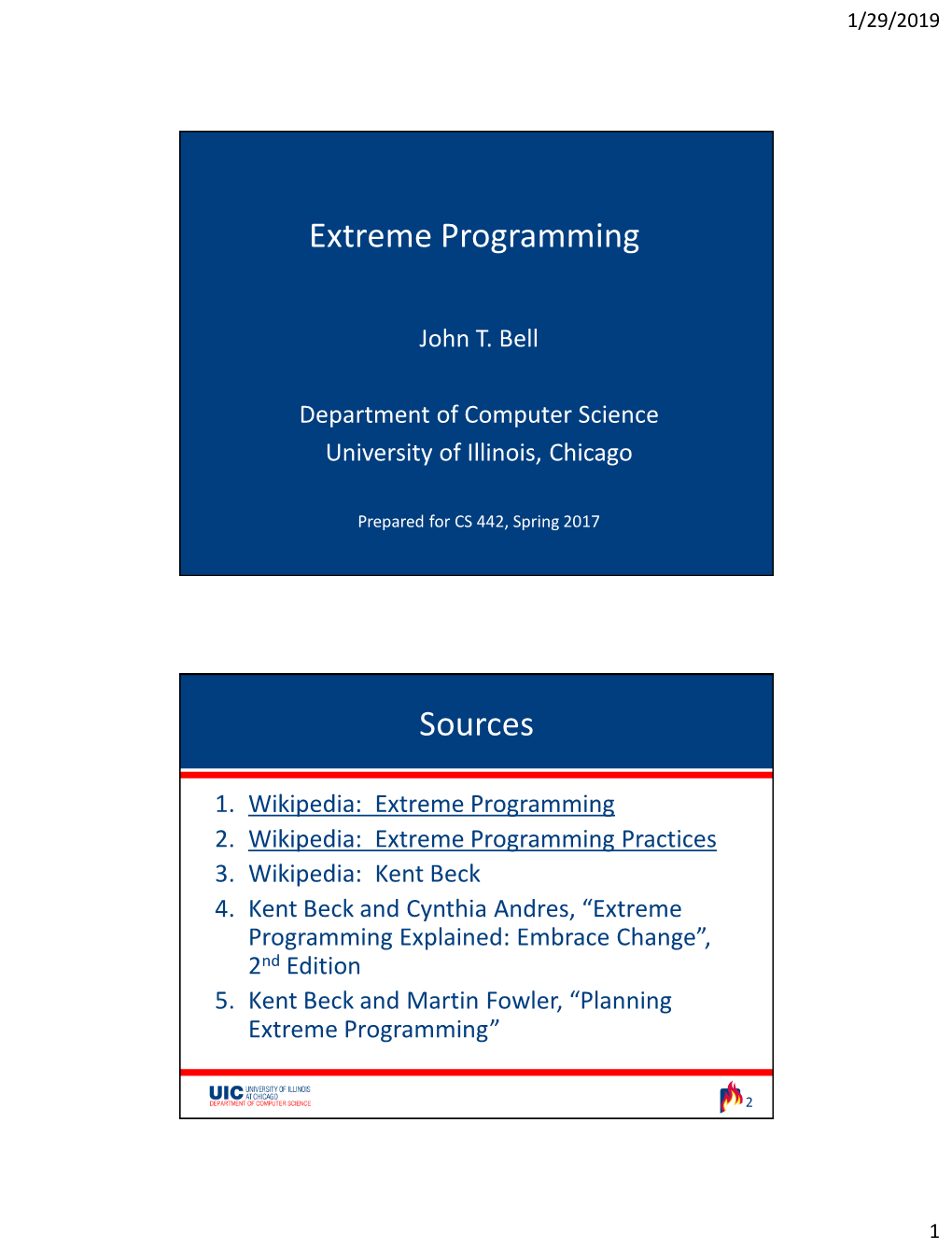 Extreme Programming Sources