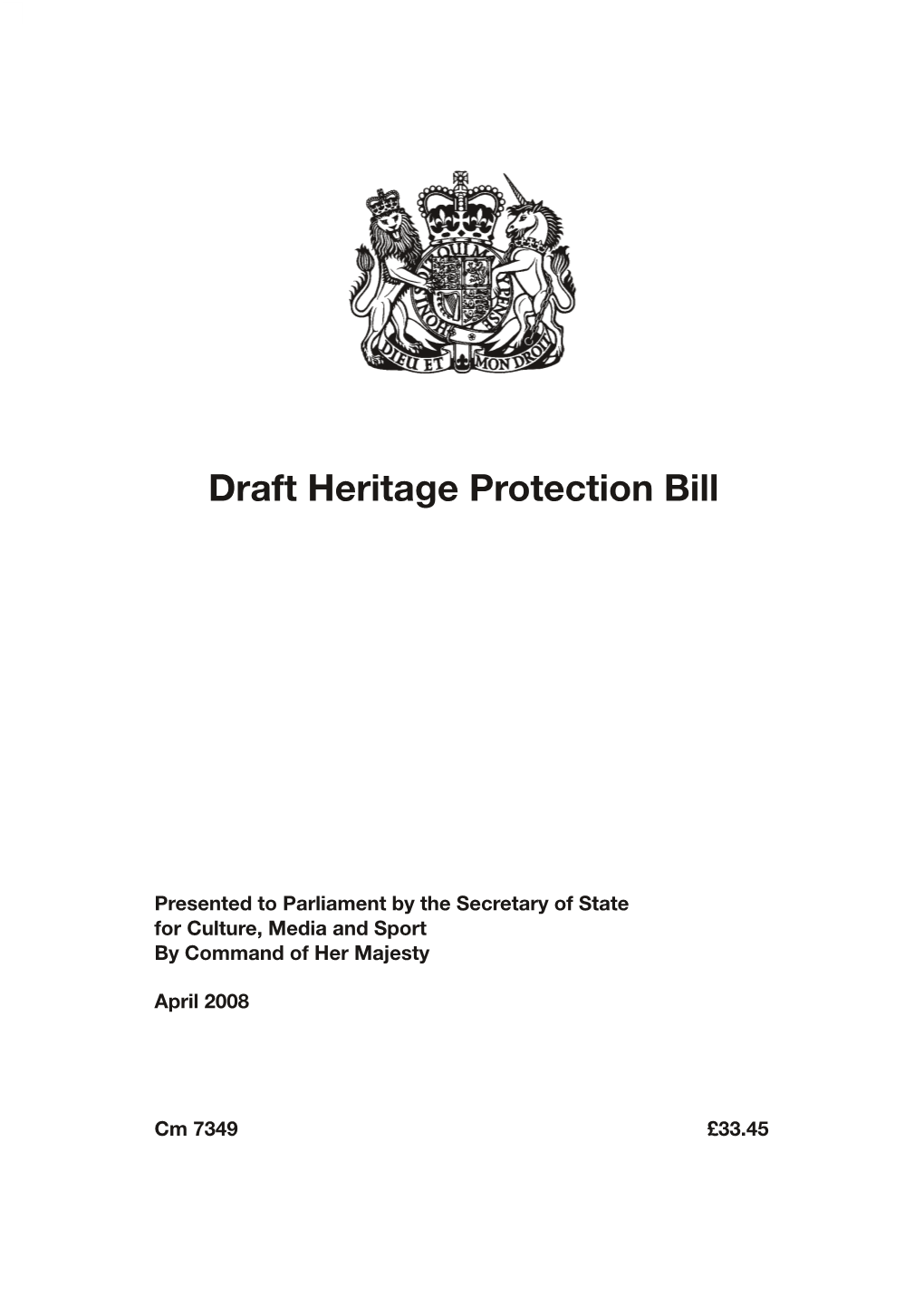Draft Heritage Protection Bill