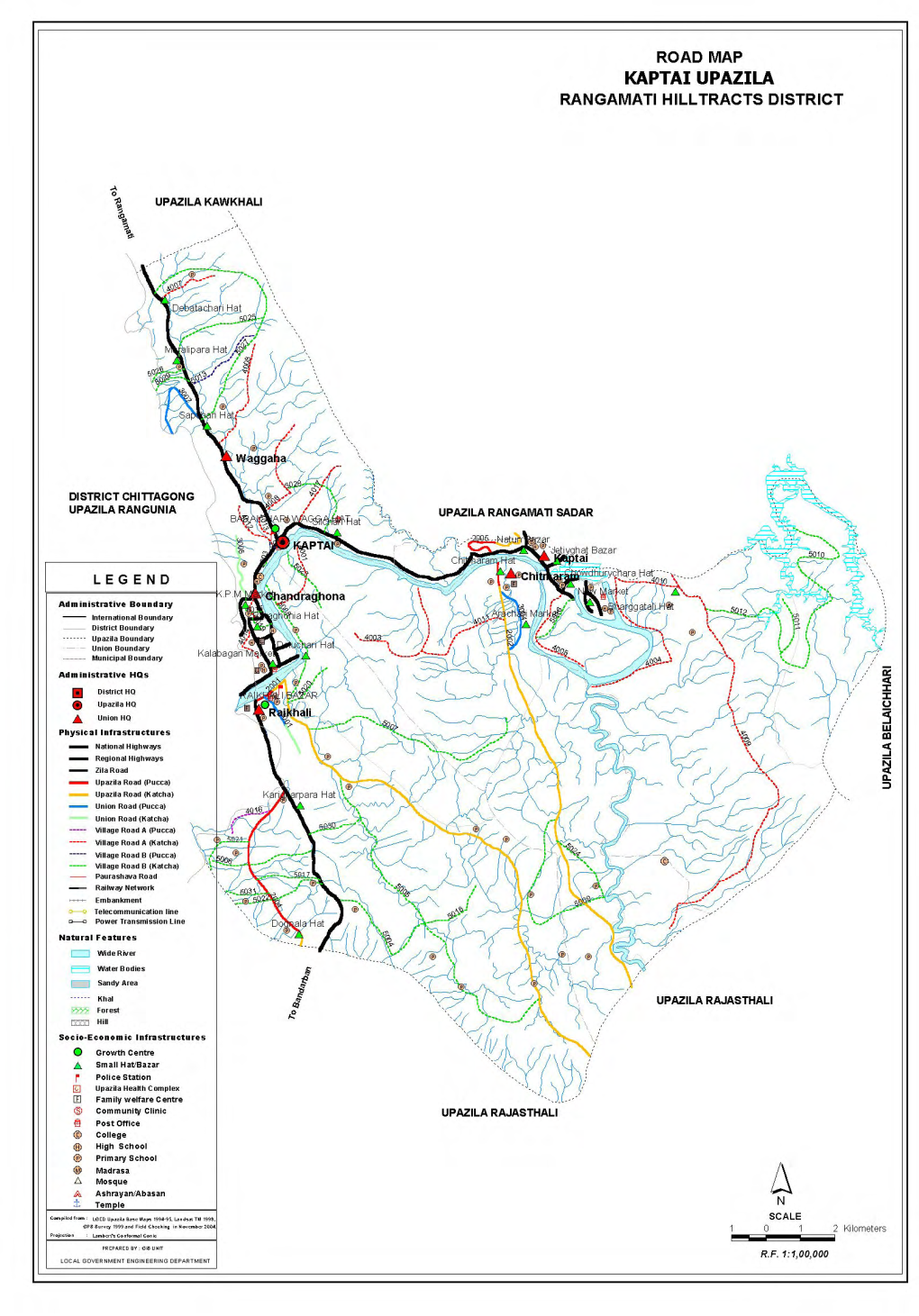 Inventory of LGED Road Network, March 2005, Bangladesh