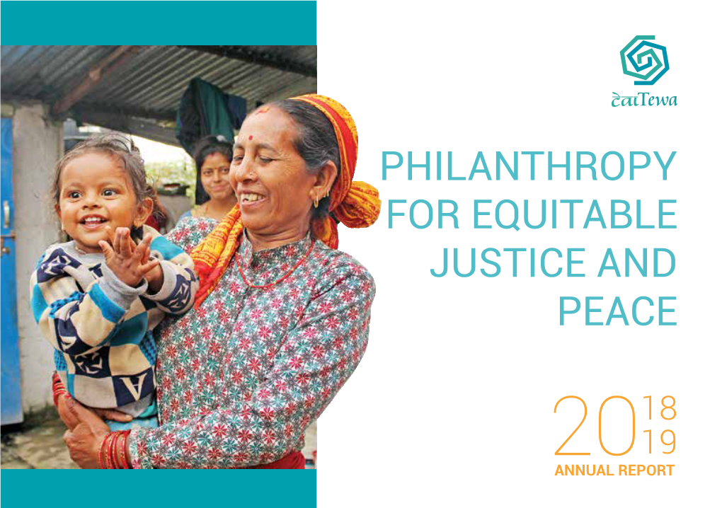 Philanthropy for Equitable Justice and Peace