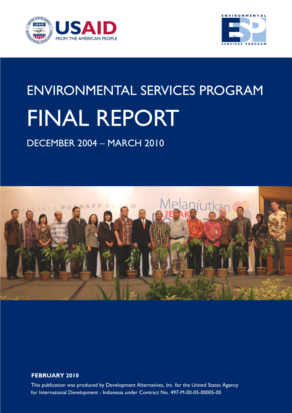 Environmental Services Program Final Report