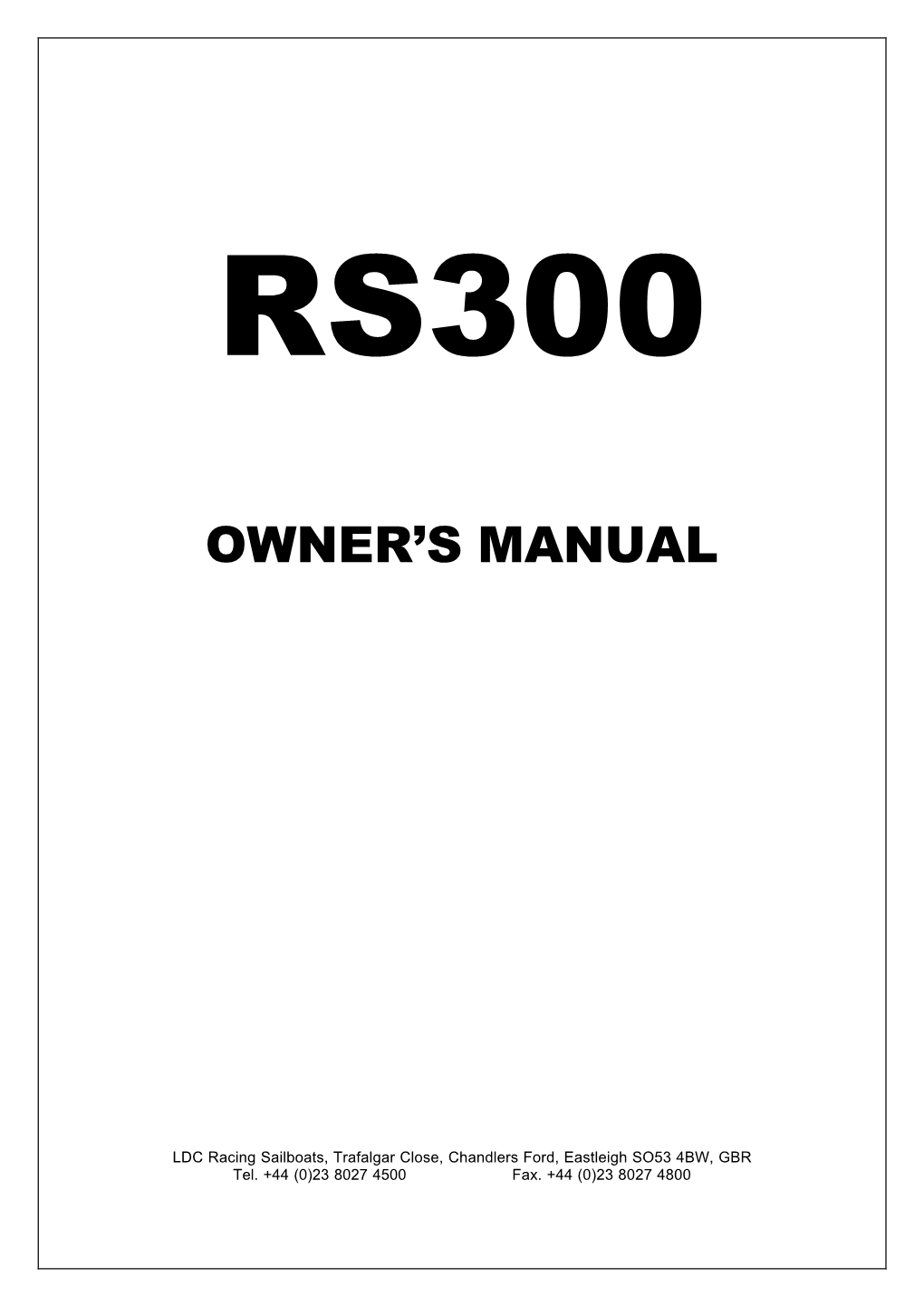 Owner's Manual