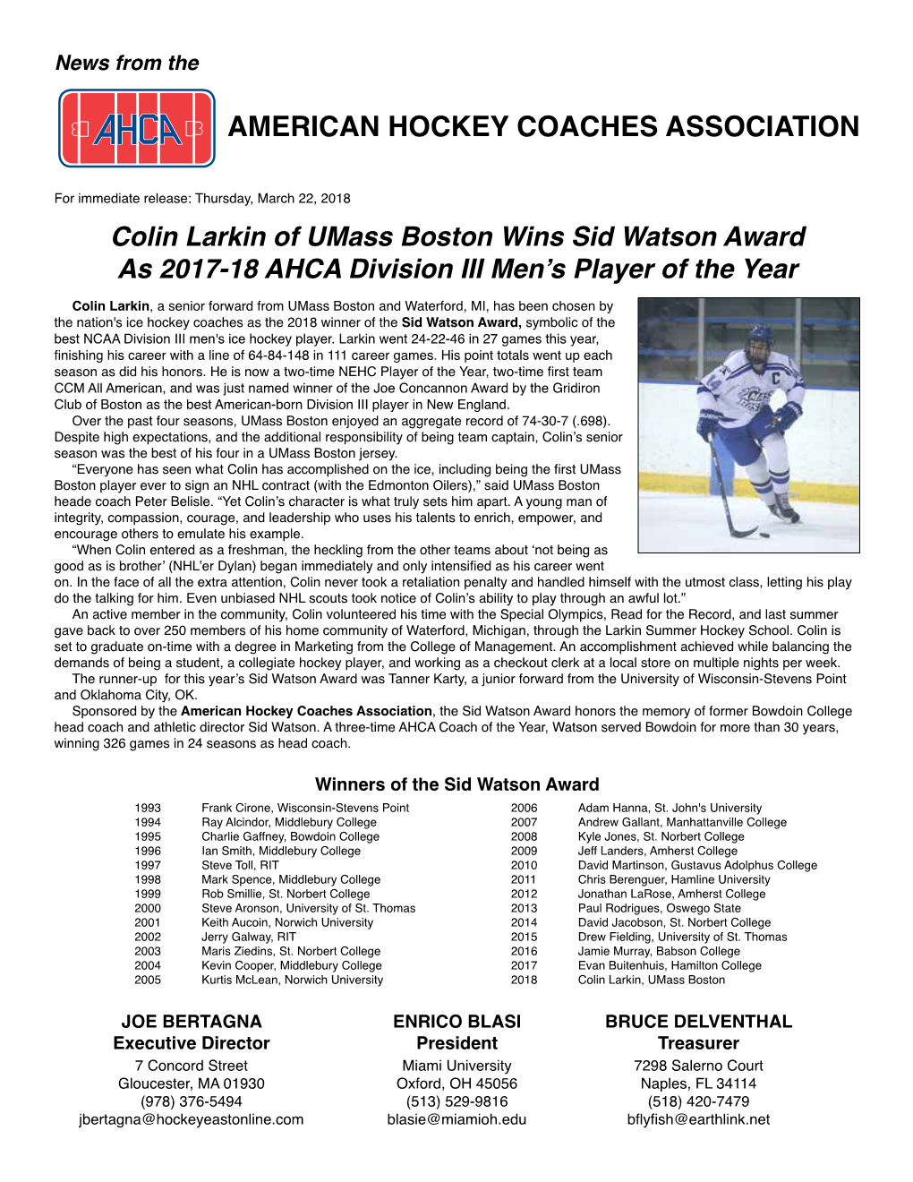 American Hockey Coaches Association